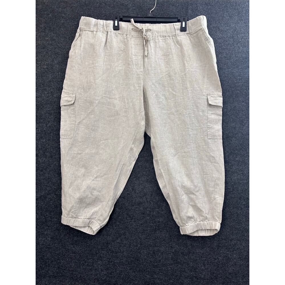 Talbots Tan Capris with Elastic Cuffs